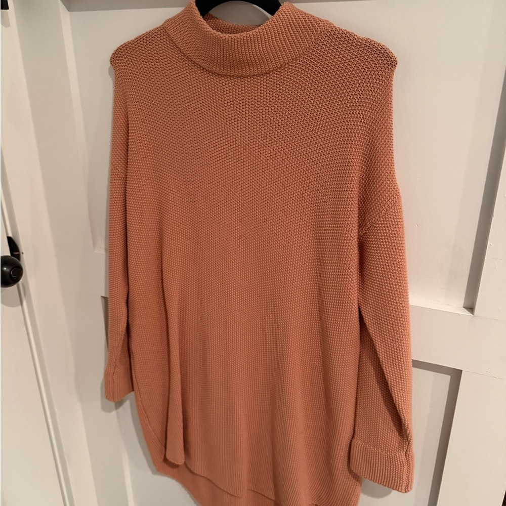 Sabo Skirt Women's Cowl Neck Sweater in Warm Tan